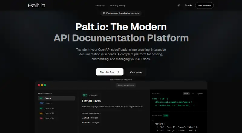 The Palt homepage