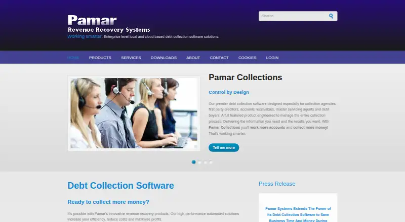 The Pamar Collections homepage