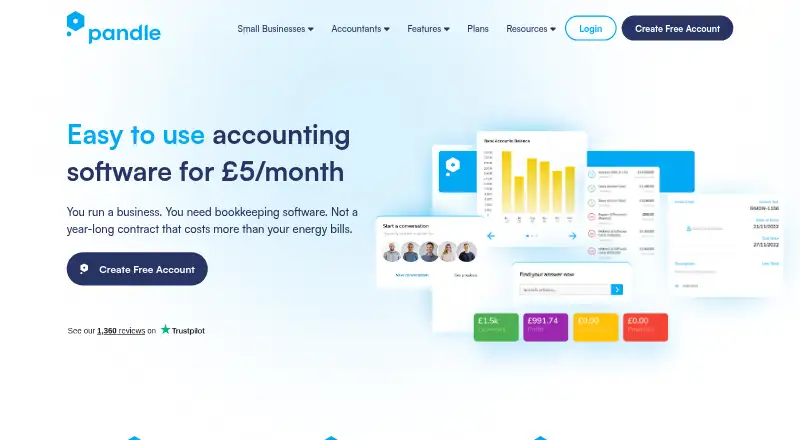 The Pandle homepage