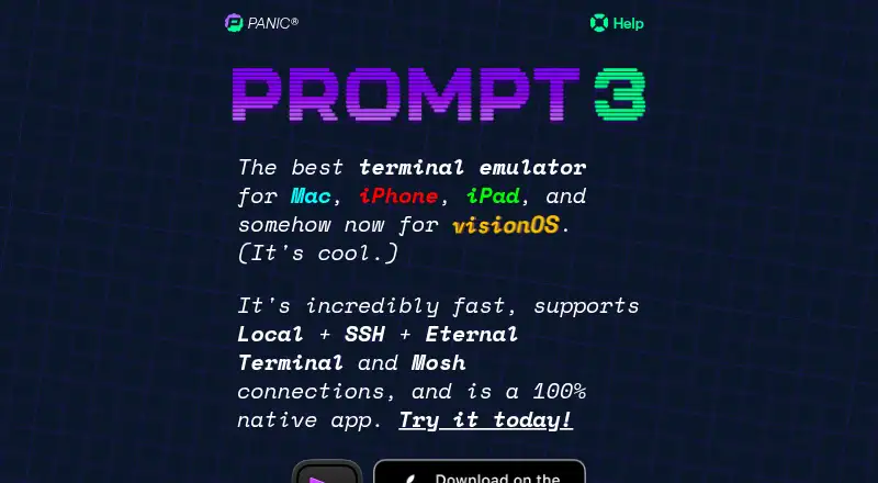 The Prompt homepage