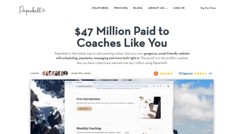 The Paperbell homepage
