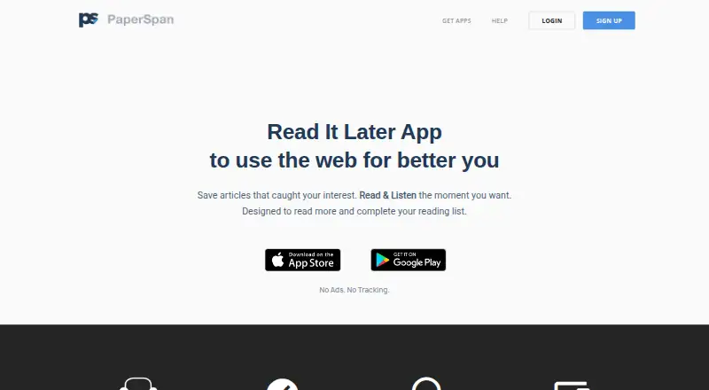 The PaperSpan homepage