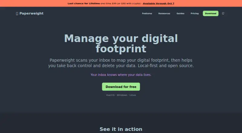 The Paperweight homepage