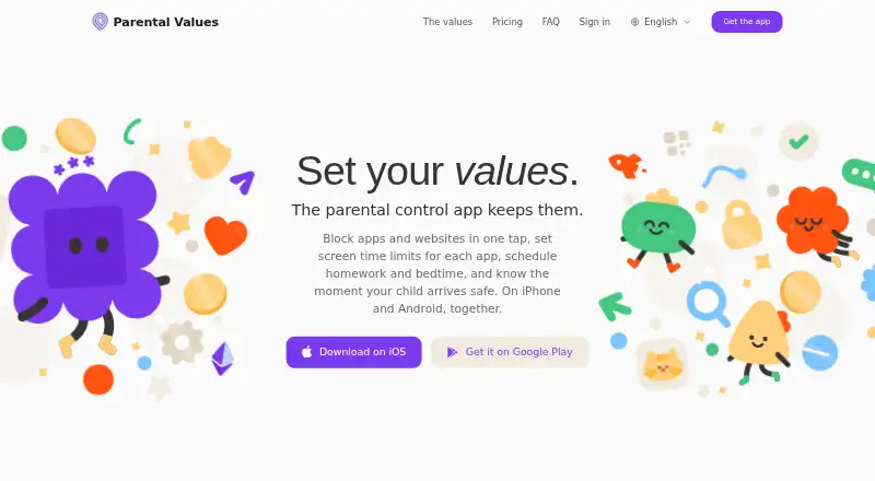 The Parental Values homepage