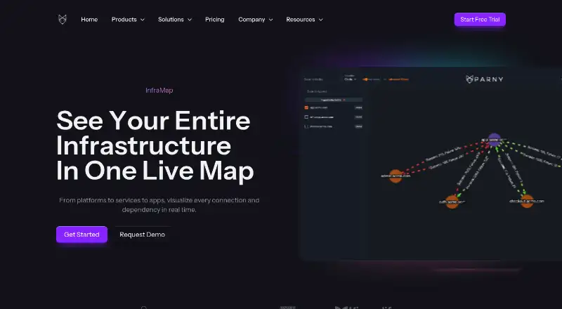 The Parny InfraMap homepage