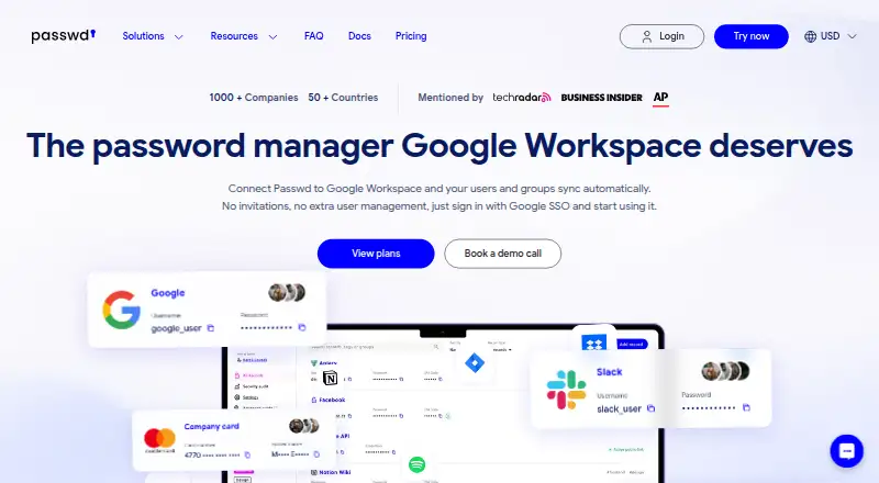 The Passwd homepage