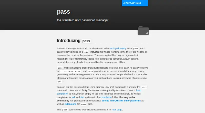 The pass homepage