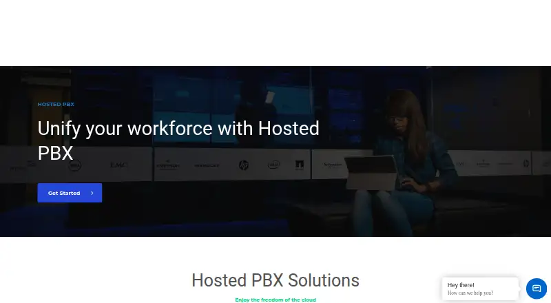 The Pathway Hosted PBX homepage