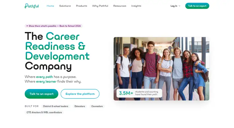The Pathful homepage