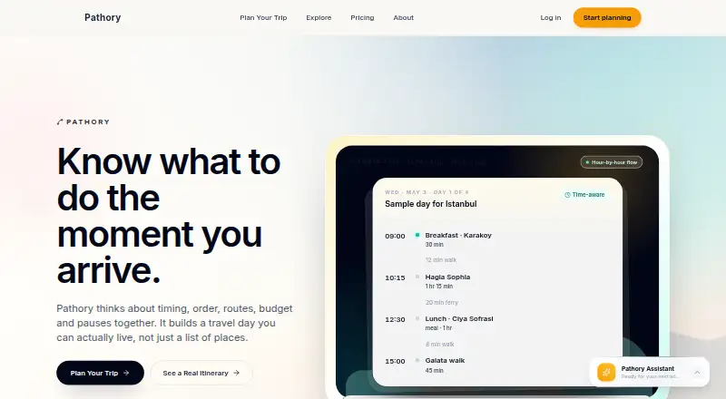 The Pathory homepage