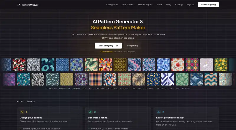 The Pattern Weaver homepage