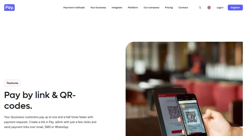 The Pay. Pay by Link homepage
