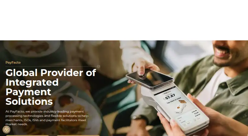 The PayFacto homepage