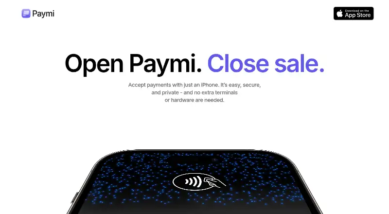 The Paymi homepage