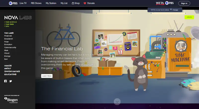 The NOVA Labs homepage