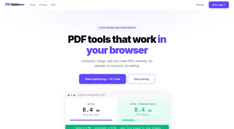 The PDFOptim homepage
