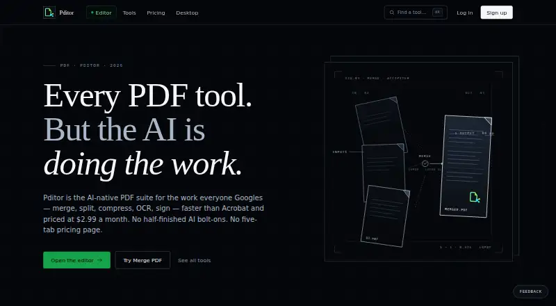 The Pditor homepage