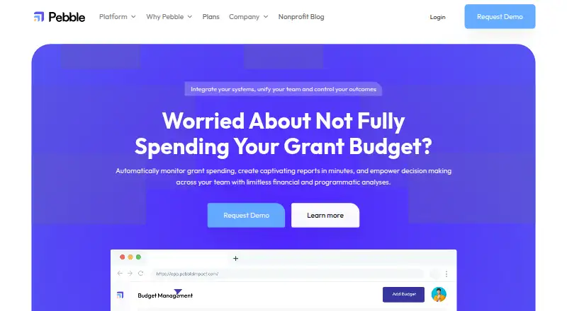 The Pebble Impact homepage