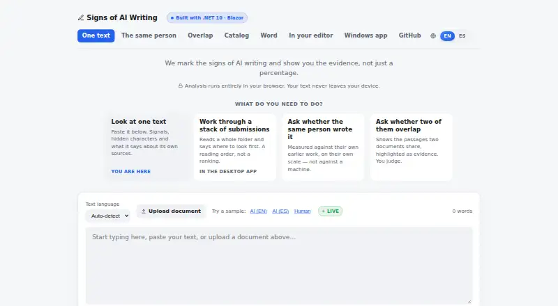 The Signs of AI homepage