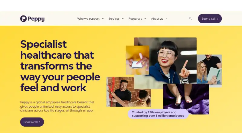 The Peppy homepage