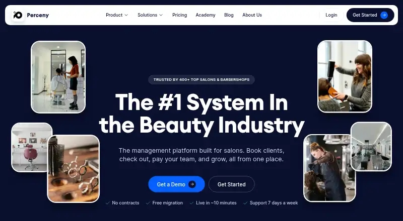 The Perceny homepage