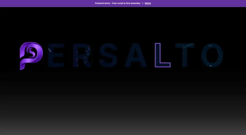 The Persalto homepage