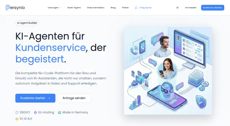 The Persynio homepage
