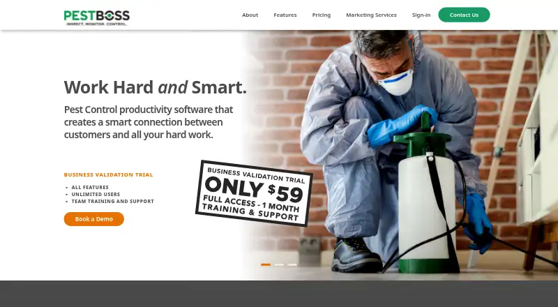 The PestBoss homepage