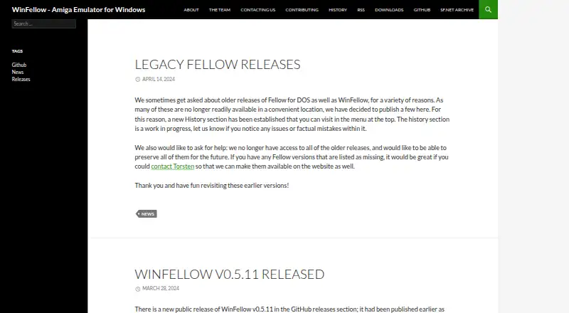 The WinFellow homepage