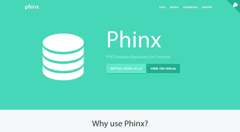 The Phinx homepage