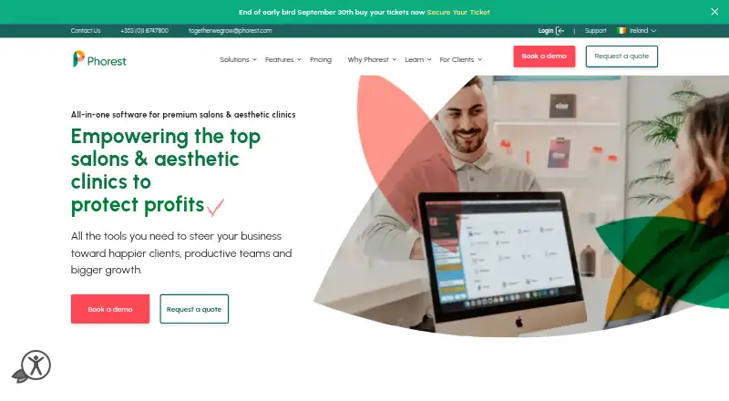 The Phorest homepage