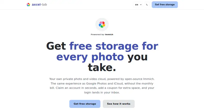 The Axcel-Lab Photos homepage