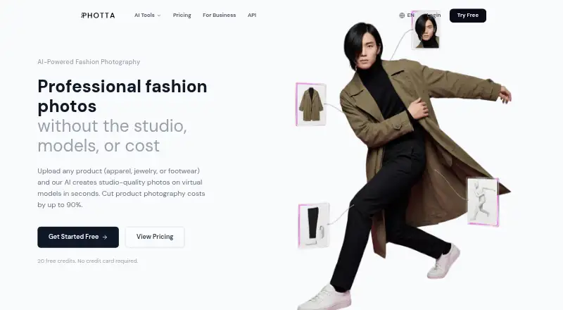 The Photta homepage