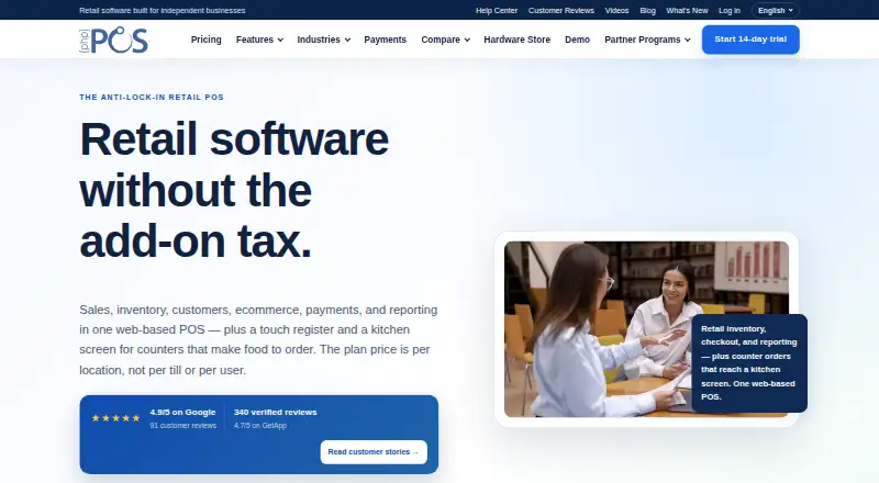 The PHP Point of Sale homepage