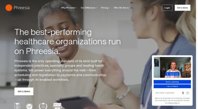 The Phreesia Referral Management homepage