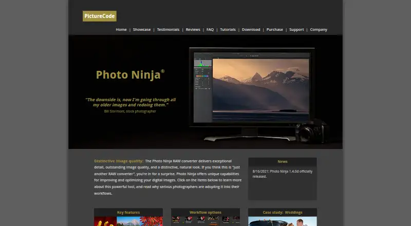 The Photo Ninja homepage