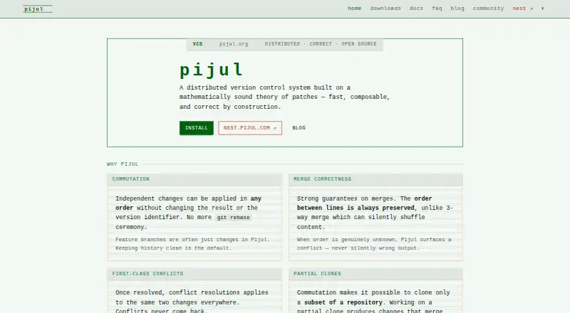 The Pijul homepage