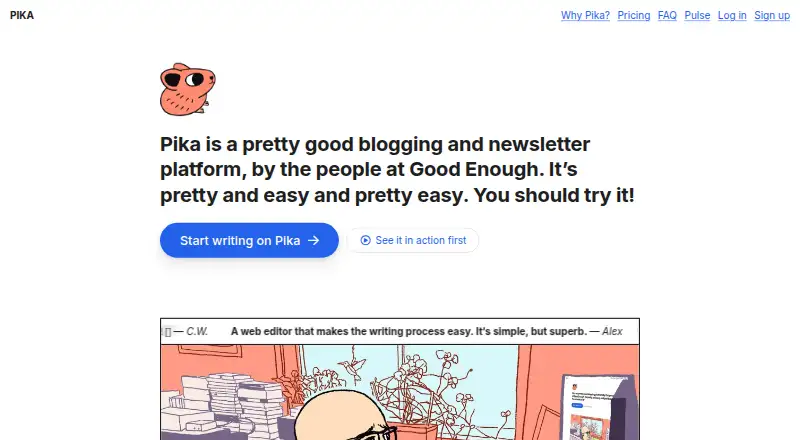 The Pika homepage