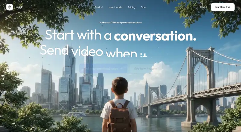 The Piqsal homepage