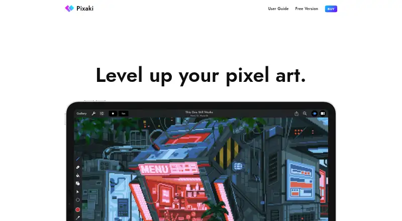 The Pixaki homepage
