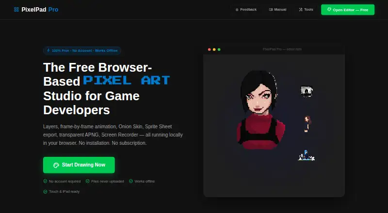 The PixelPad Pro homepage