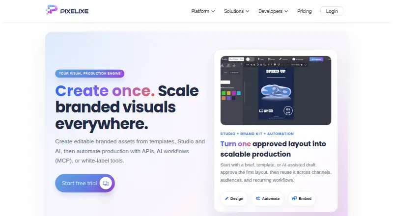 The Pixelixe homepage
