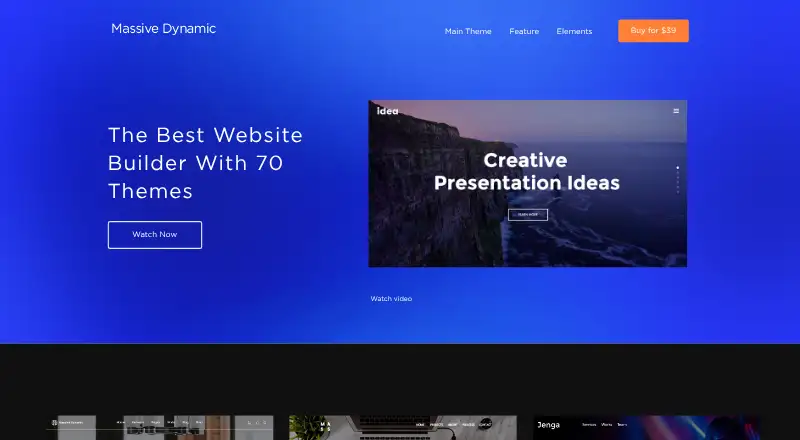 The Massive Dynamic homepage