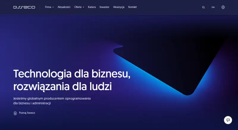 The Asseco def3000 homepage