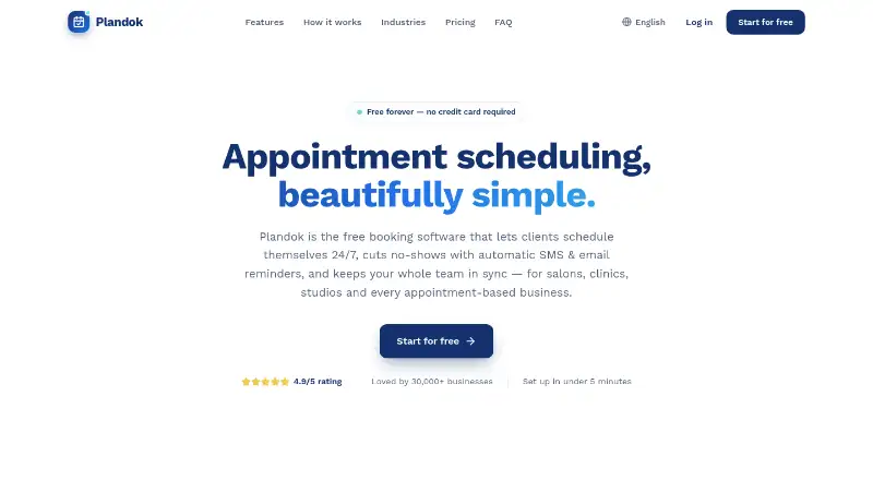 The Plandok homepage