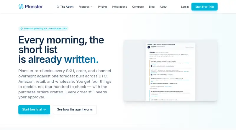 The Planster homepage