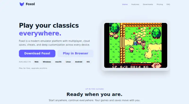 The Foxol homepage