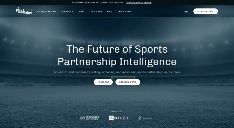 The PlayMaker homepage
