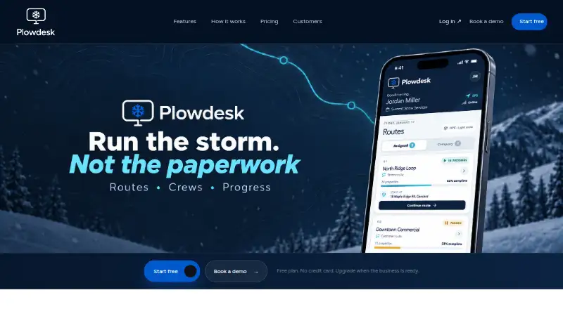 The Plowdesk homepage