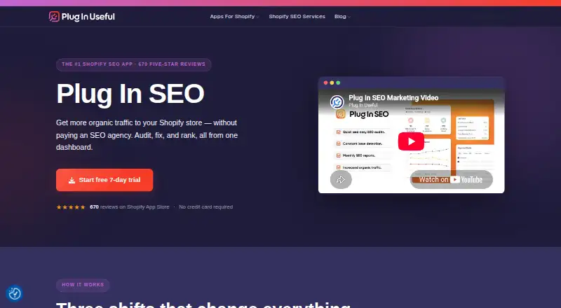 The Plug In SEO homepage